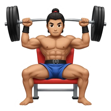samurai bench press sticker