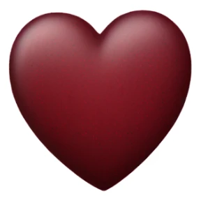 dark red heart that is flowery sticker