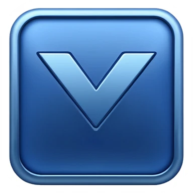 shiny dark blue checkmark with raised hands in the background sticker