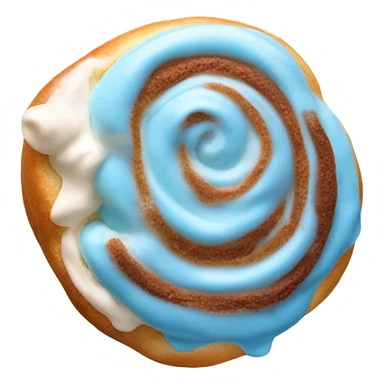 Blue cinnamon roll￼ sticker