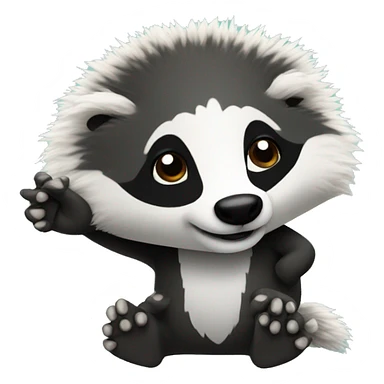 groovy badger sticker