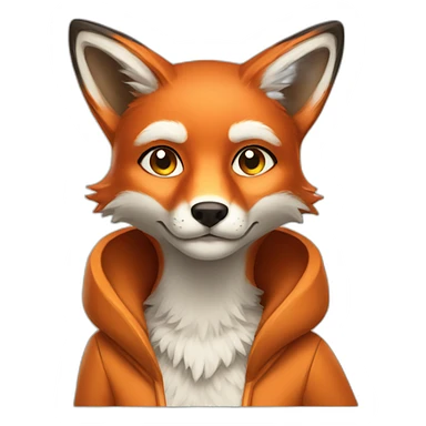 Female fox sticker