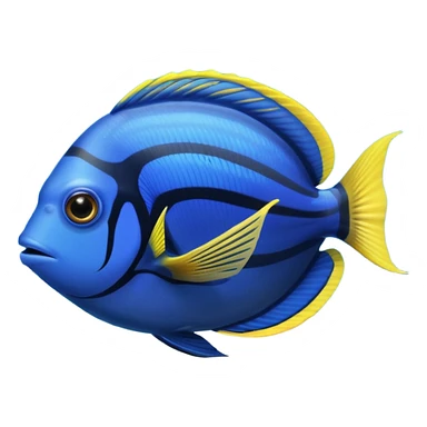 blue tang fish aquarium sticker