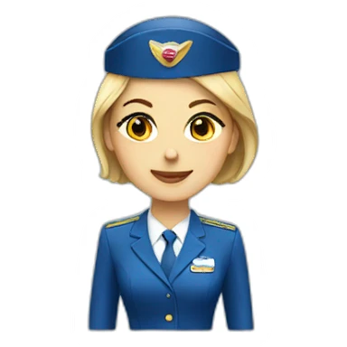 Air-hostess sticker