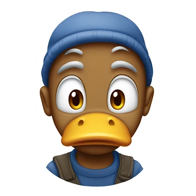 poor donald duck sticker