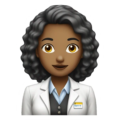 HR girl white compensation and benefit  sticker