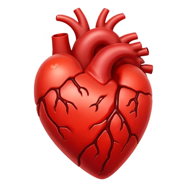 Toxic red Heart
 sticker