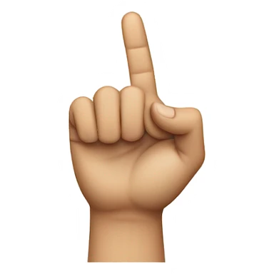 Horns down hand sticker