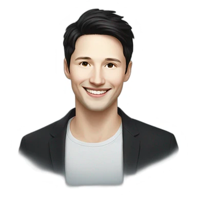 Pavel Durov smiling sticker