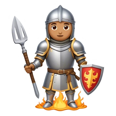 Knight is cooking sticker