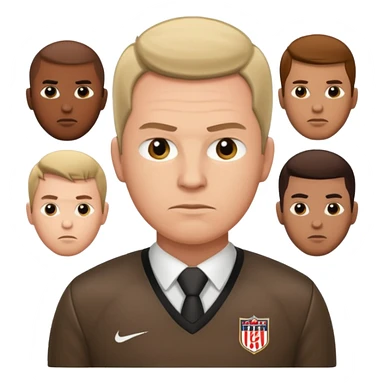 football manager and players sticker