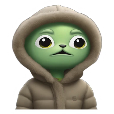 Grogu in New York  sticker