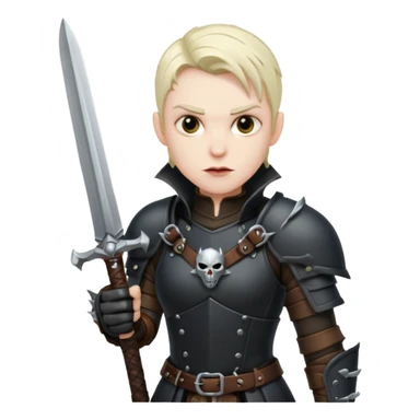 blade vampyre hunter holding swords sticker