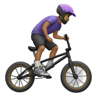 Chat sur bmx sticker
