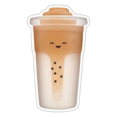 Speech bubble tea sticker