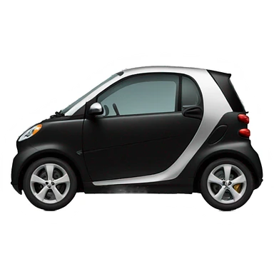 smart car in black sticker