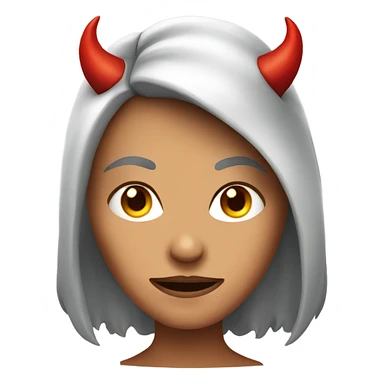 Female devil sticker