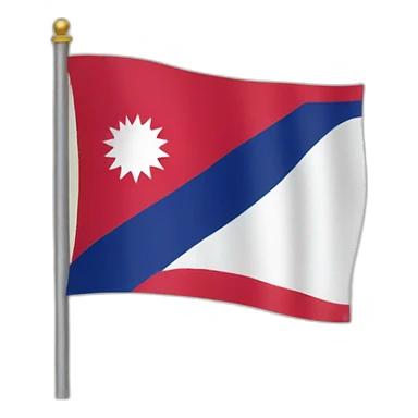 nepal flag sticker