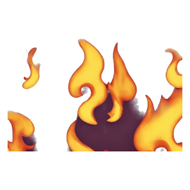 Flames sticker