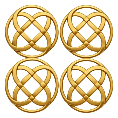 4 Celtic circles sticker