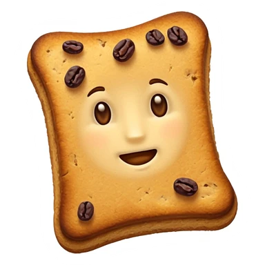 raisin rusk without a face  sticker