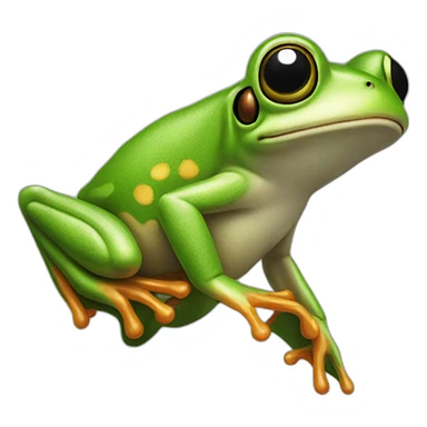 flying frog top sticker