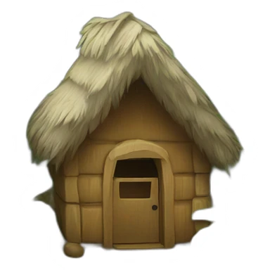 cute hut sticker