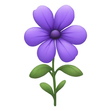 A purple flower sticker