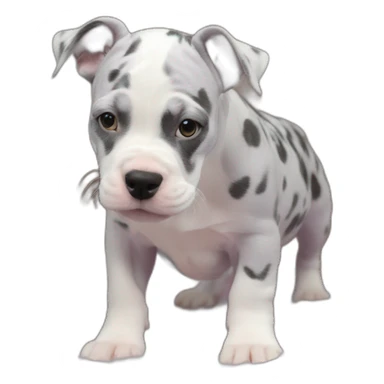 Lilac tri Merle pocket bully sticker