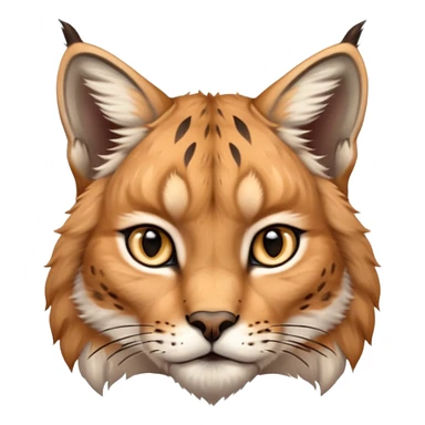 A high-resolution photo-realistic digital illustration of a majestic lynx, chest upward A high-resolution, photo-realistic digital illustration of a majestic young Eurasian lynx, shown from the shoulder upwards with markings sticker