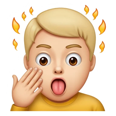 Making fart noise with tongue at a hater sticker