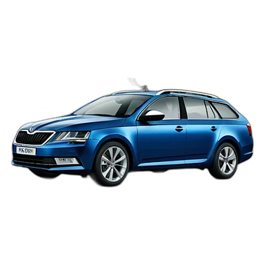 Skoda octavia 2016 metallic blue sticker