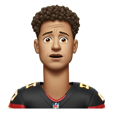 Patrick Mahomes crying to a ref sticker