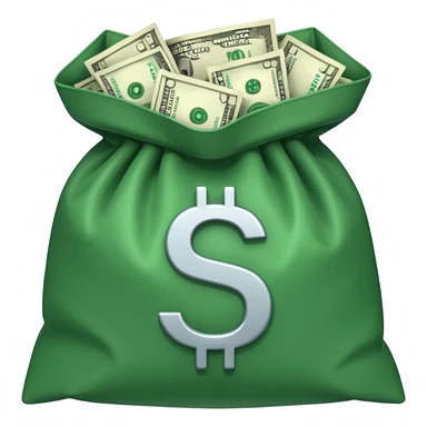 dollars in the bag sticker