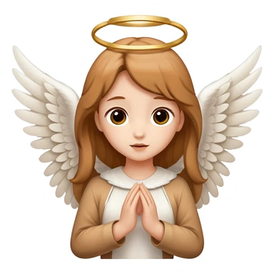 fawn with angelic white wings sticker