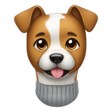 Dog wearing socks sticker