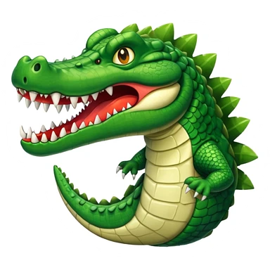 Crocodile avec corps de bombardier  sticker