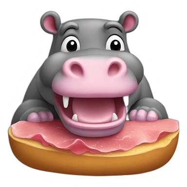 Hungry hippo sticker