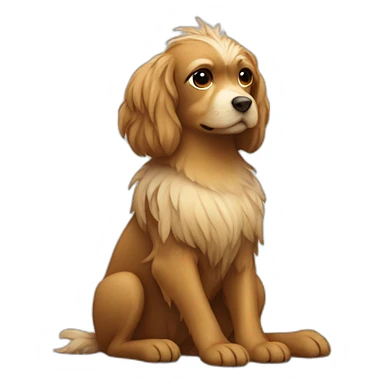 griffon dog meditating sticker