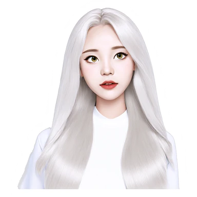 blonde girl with grey eyes sticker