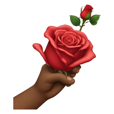 To love the rose with one's hand sticker