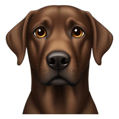 Brown labrador crossed with beauceron sticker