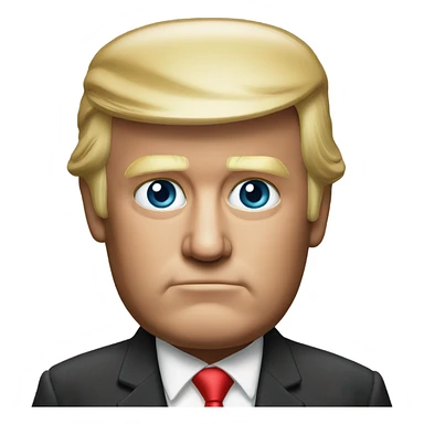 Trump photorealistic serious sticker