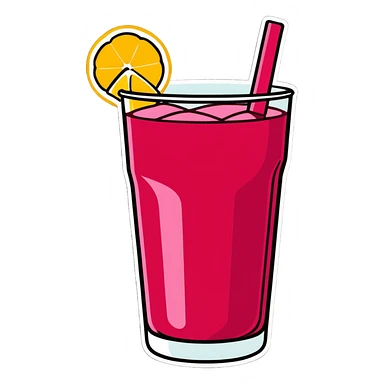 Raspberry iced tea  sticker