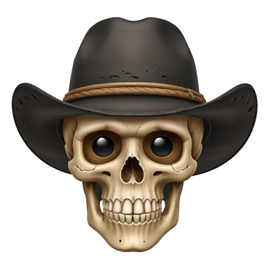 🤠+💀 sticker