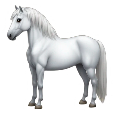 Horse wite sticker