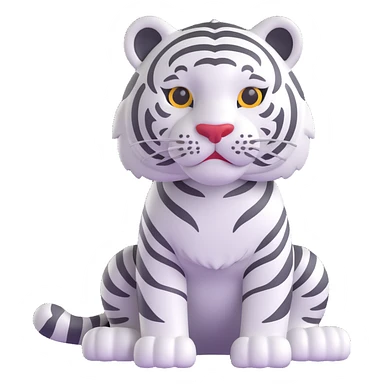White tiger sticker