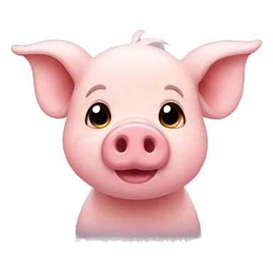 Cute little pig sticker