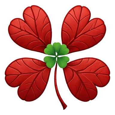 Devil 5 leaf clover  sticker