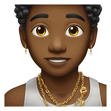 boy with jewelry selfie sticker